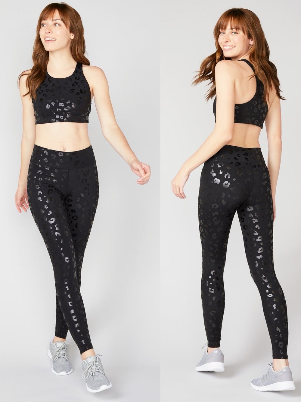 Terez Black Cheetah Foil UpLift Leggings